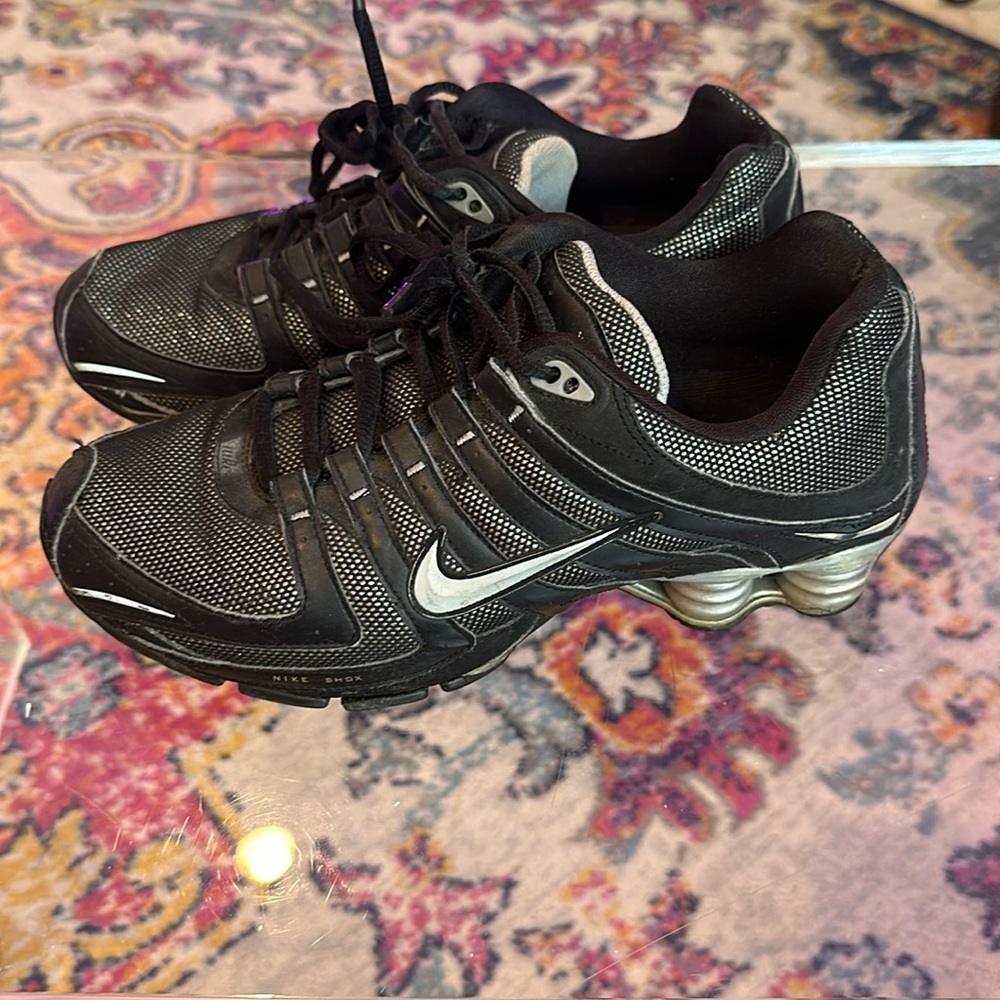 Nike black glitter shox 8.5 sneakers